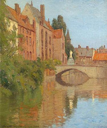 Charles Warren Eaton Bruges Germany oil painting art